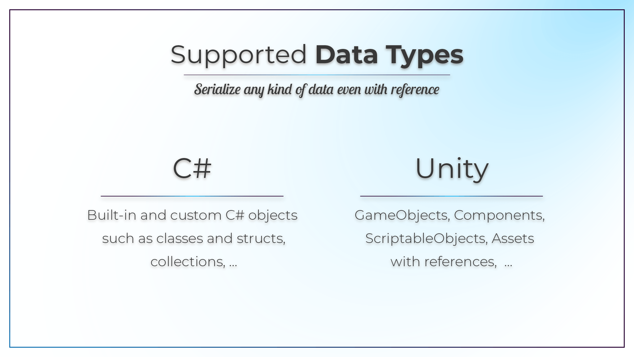 Supported Data Types